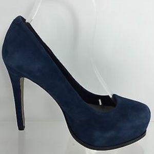 Pour La Victoire Navy Blue Suede Irina Pumps